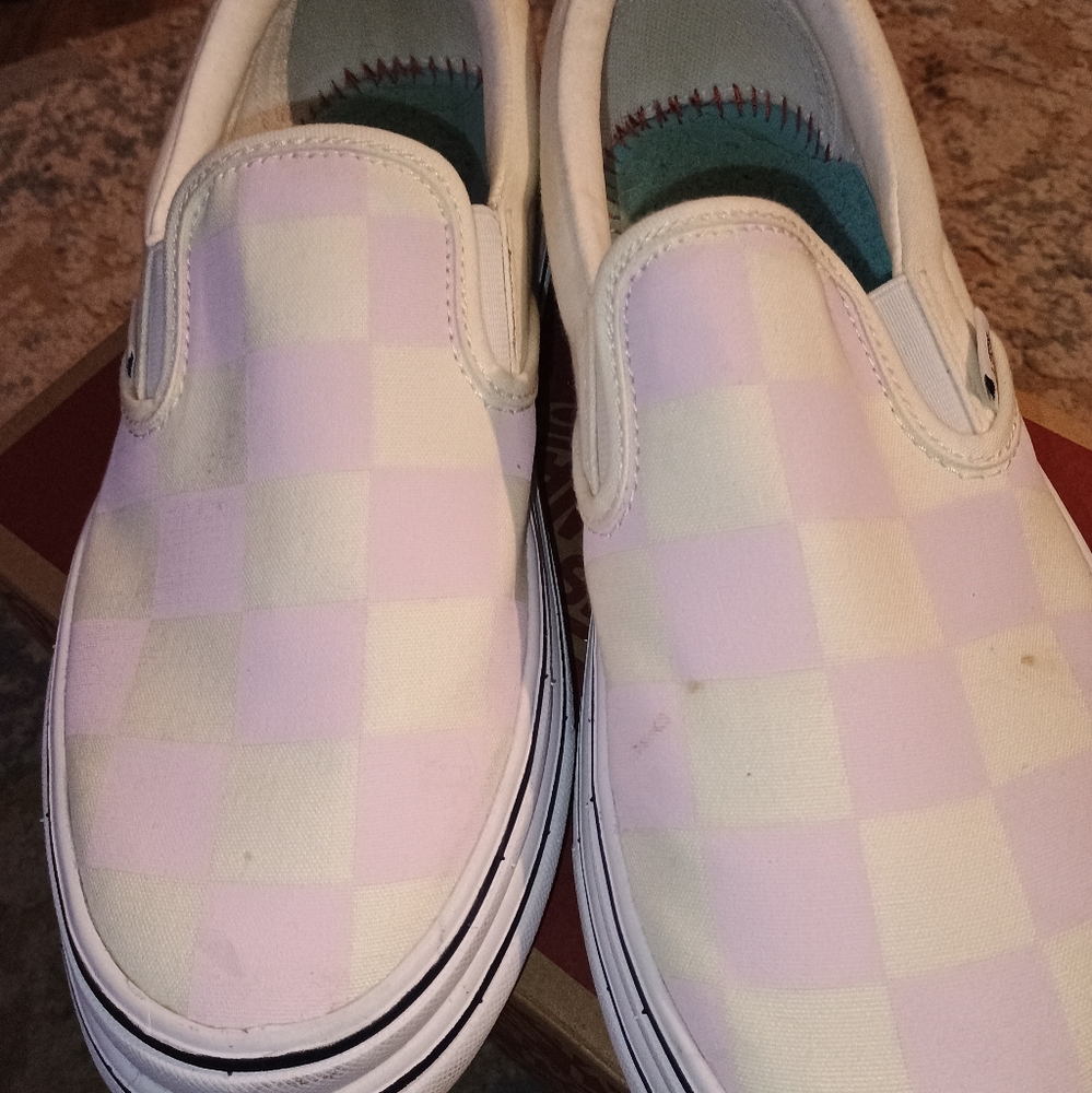 Vans Super ComfyCush Checker Slip ons